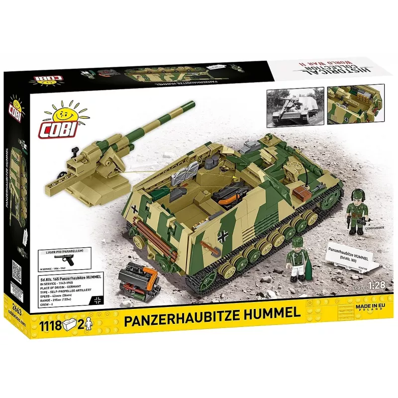Ehituskomplekt Cobi Panzehaubitze Hummel 1118 osa mudelikomplekt