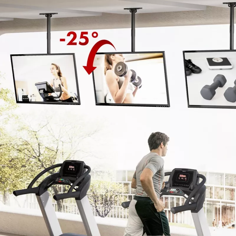 Lae TV kinnitus MACLEAN MC-112B, max koormus 60 kg, reguleeritav kalle ja pööramine