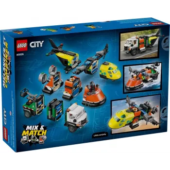 LEGO CITY 60505 Lennuk, Teenindusauto ja Hõljuk