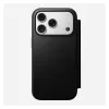 Mobiiltelefoni nahast foliokaas Nomad Modern Leather Folio Cover iPhone 17 Pro jaoks, 16 cm (6,3 tolli), must, 4 kaarditaskuga