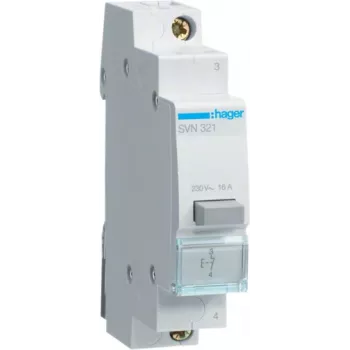 Hager SVN321. Laius: 17,5 mm, Kõrgus: 83 mm (SVN321)