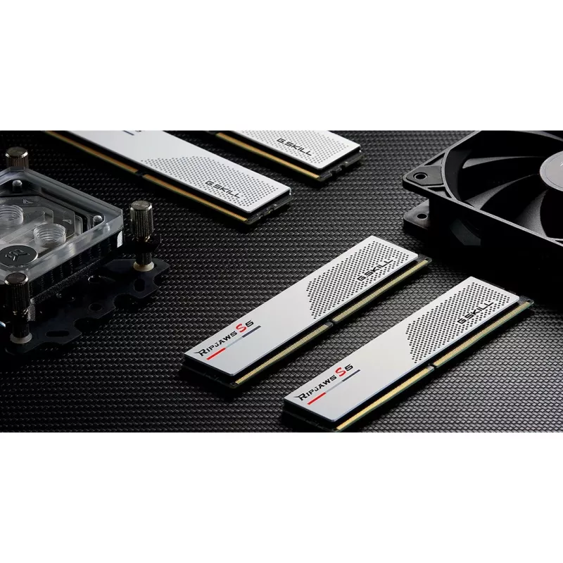 32GB 2x16GB Ripjaws S5 White DDR5-6000 CL32 RAM Memory Kit