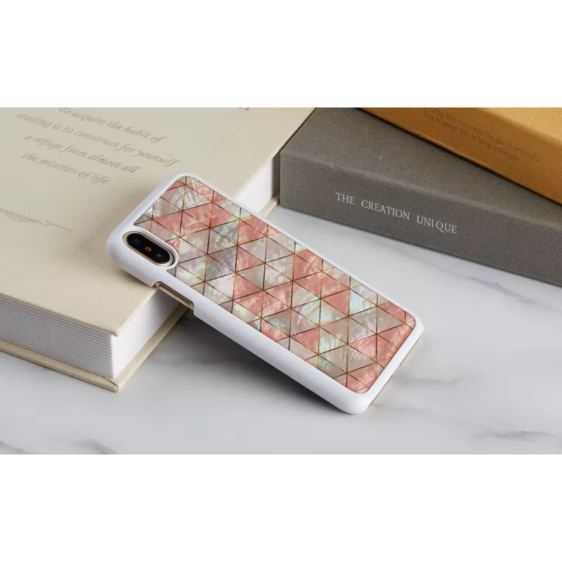 Nutitelefoni ümbris iKins iPhone XS / XS Max teemantvalge kaitseümbris