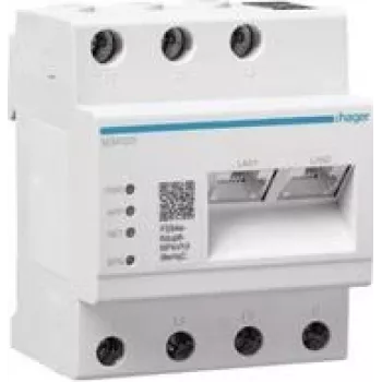 Hager XEM520 koormusehaldur kuni 20 laadimispunktile staatiline/dünaamiline koos OCPP1.6J-ga (XEM520)