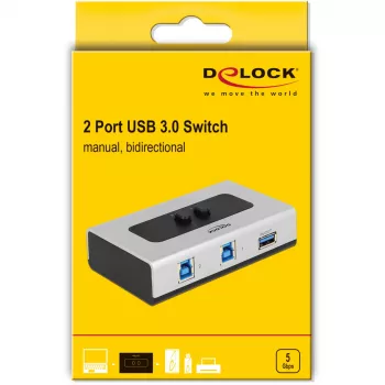 DeLOCK 87667 USB 3.0 2-pordiline kahesuunaline jagamislüliti