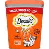 Maiustused Dreamies segumaitselised kana ja juustuga 350 g — krõmpsuv lihane suupiste täiskasvanud kassidele, valk 22%, rasv 22%