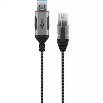 Goobay Ethernet-kaabel USB-A 3.0 RJ45-le õhuke 2 m - ühendab ruuteri, modemi või (74395)
