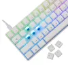 Juhtmega mehaaniline klaviatuur White Shark Shinobi-2 (GK-004221) — sinised lülitid, valge, US paigutus