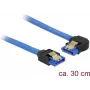 SATA kaabel DeLOCK 84984 0,3 m SATA 7-kontaktiline Must Sinine