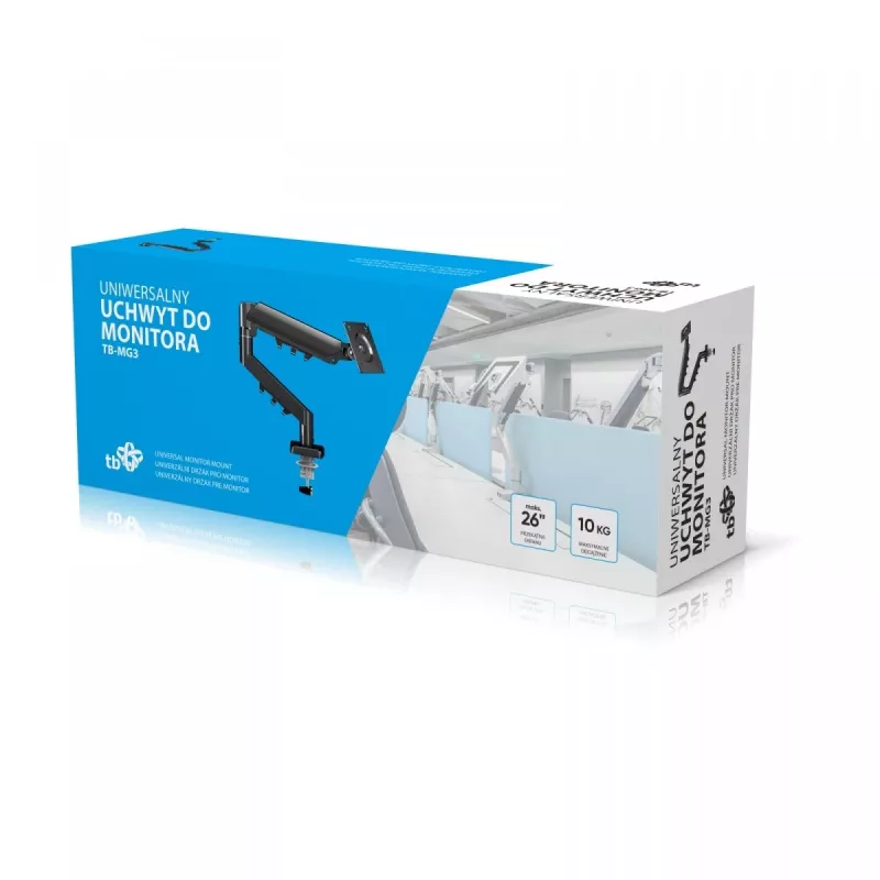 Monitorikinnitus gaasvedru TB MG3 kuni 26-tolliste ekraanide jaoks, max 10 kg, VESA 100x100