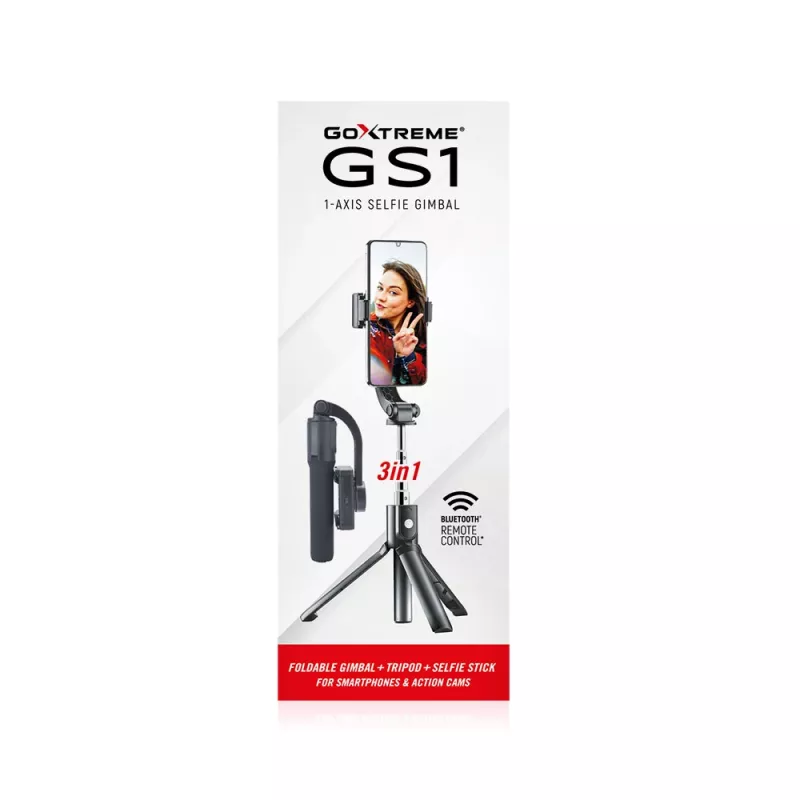 Koklupandav nutitelefonidele ja tegevuskaameratele mõeldud gimbal GoXtreme GS1