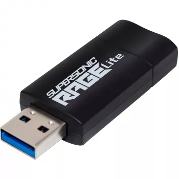 Välkmäluseade PATRIOT Rage Lite 1 TB 120 MB/s USB 3.2 sissetõmmatav must (PEF1TBRLB32U)