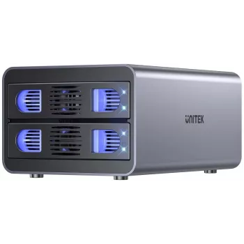 Väline RAID-korpus Unitek S1308B01-EU 2,5-tollistele/3,5-tollistele kettaseadmetele, kuni 40 TB, 5 Gb/s liides