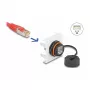 DeLOCK Easy 45 moodul võrk RJ45 Cat.6A 45x45mm 1000 Mbit/s must