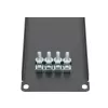 Rack blanking panel Extralink Front Blank Panel 2U 19 inch Must, steel housing