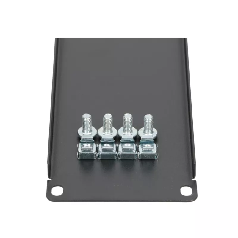 Rack blanking panel Extralink Front Blank Panel 2U 19 inch Must, steel housing