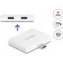 DELOCK USB USB-C adapter — USB-C andmeedastus 10 Gbps, video 4K@60Hz, PD 92W (mudel 61088)