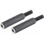 Juhtmepistik ShiverPeaks BS50700-2 6,3 mm Must