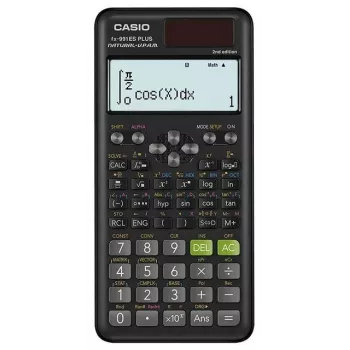 Teaduslik kalkulaator CASIO FX-991ES PLUS 2 Pocket — 12 numbrikohta, päikese- ja patareitoide, 162×77×11 mm, 95 g