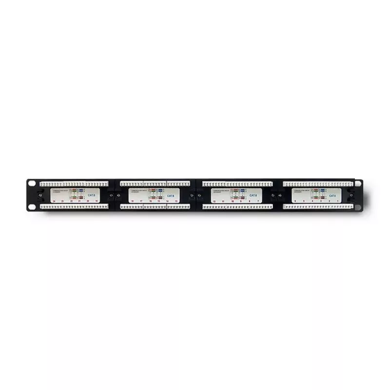 Paigalduspaneel RACK 24 porti, kat.6 UTP