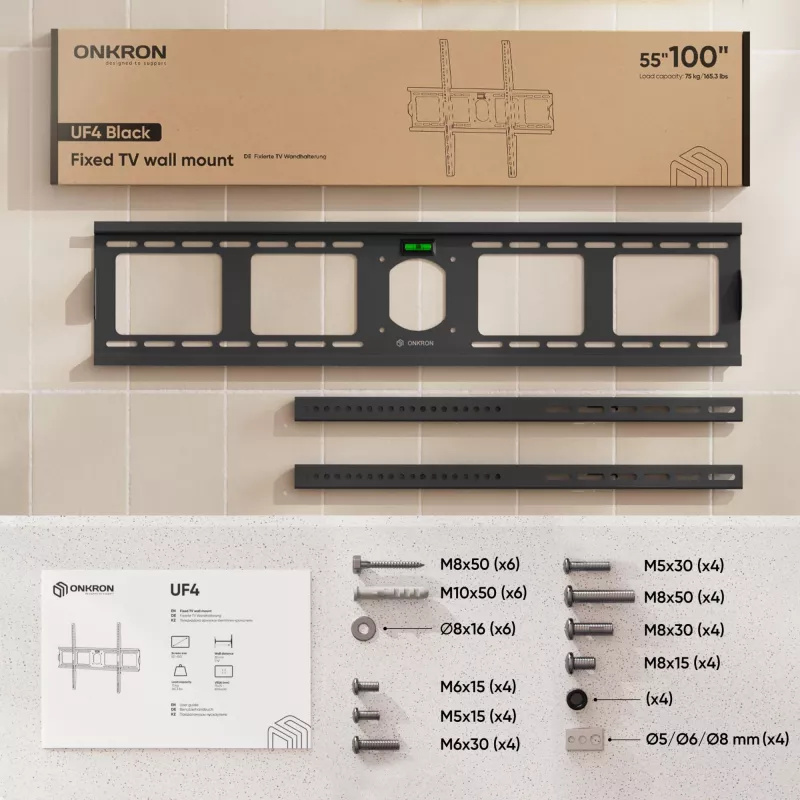 Teleri seinakinnitus 55-100/MUST UF4-B Onkron