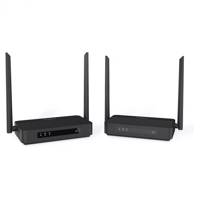Juhtmevaba HDMI KVM pikenduskomplekt DIGITUS DS-55360 — saatja ja vastuvõtja, juhtmevaba, 100 m, 4K/60 Hz, HDMI, USB-A/USB-C