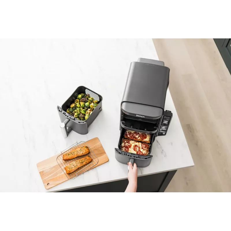 Ninja Double Stack XL Air Fryer 2 compartments with temperature probe SmartCook 9 5 L SL451EU