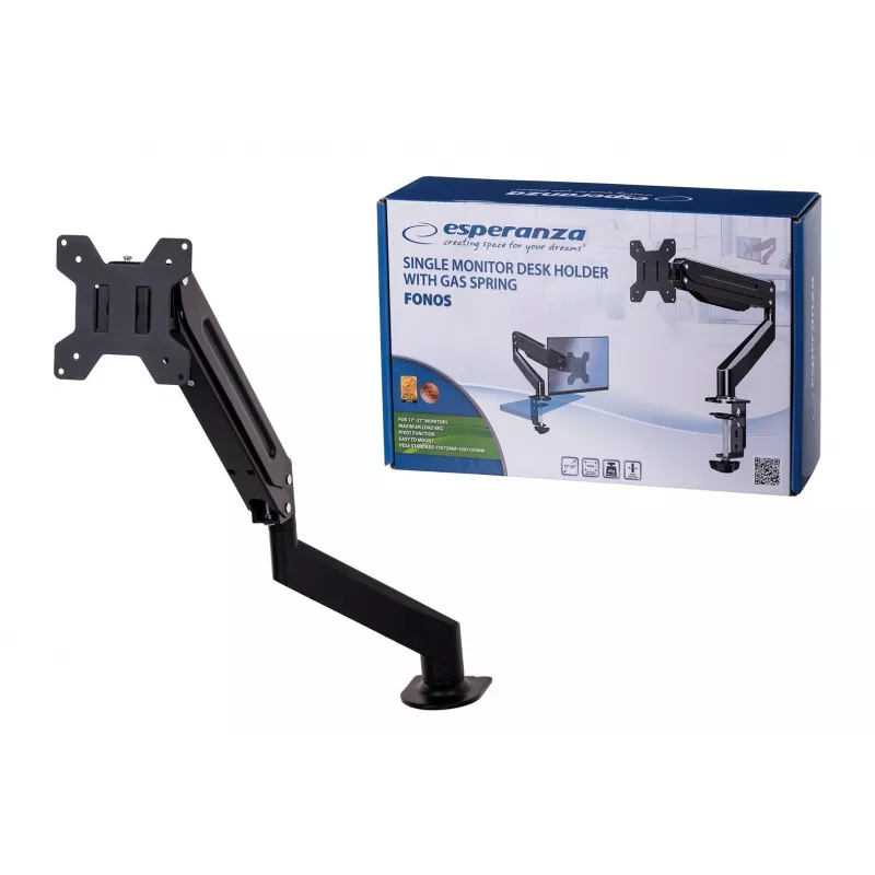 Esperanza ERW019 monitori kinnitus/alus 68,6 cm (27) laud Must