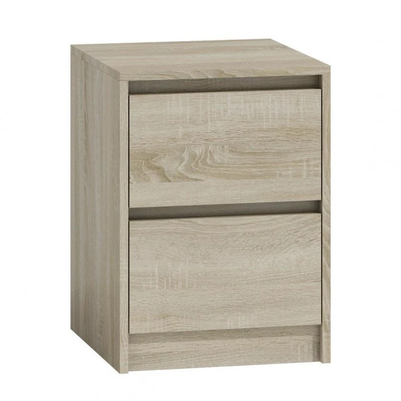 Topeshop K2 SONOMA nightstand/Öökapp 2 sahtel(s) tamm