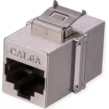 VALUE RJ45 haakesilmus varjestatud Cat.6A hõbedane lühike (26.99.0379)