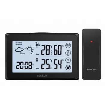 Ilmajaam SENCOR SWS 2850 — sise-/välistemperatuur ja -niiskus, 1 juhtmevaba andur, 433,92 MHz, max/min mälu