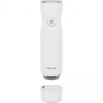 Vaakumpakendaja ZWILLING FRESH & SAVE valge pump, aku 3,7 V, MicroUSB laadimine, 190×50×50 mm, 330 g