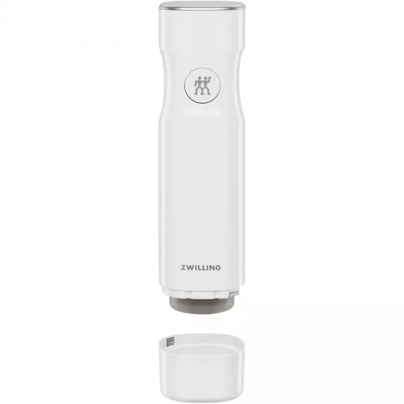 Vaakumpakendaja ZWILLING FRESH & SAVE valge pump, aku 3,7 V, MicroUSB laadimine, 190×50×50 mm, 330 g