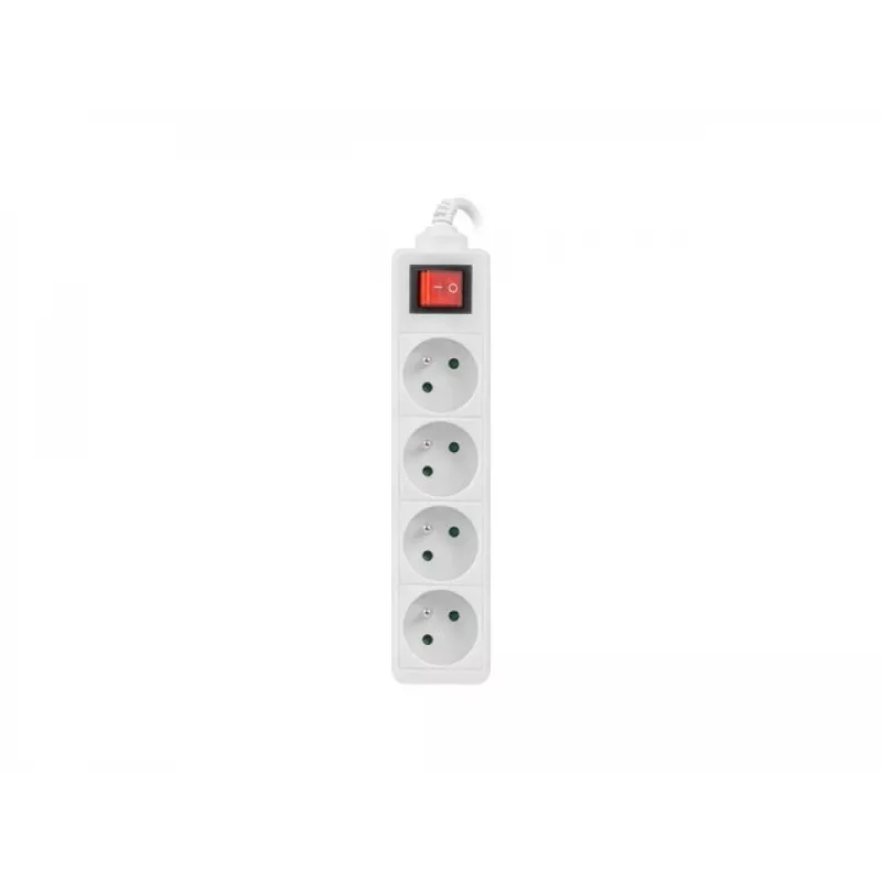 Pikendusjuhe Lanberg PS1-04E-0150-W 1,5 m 4 vahelduvvoolu pistikupesa siseruumidesse valge