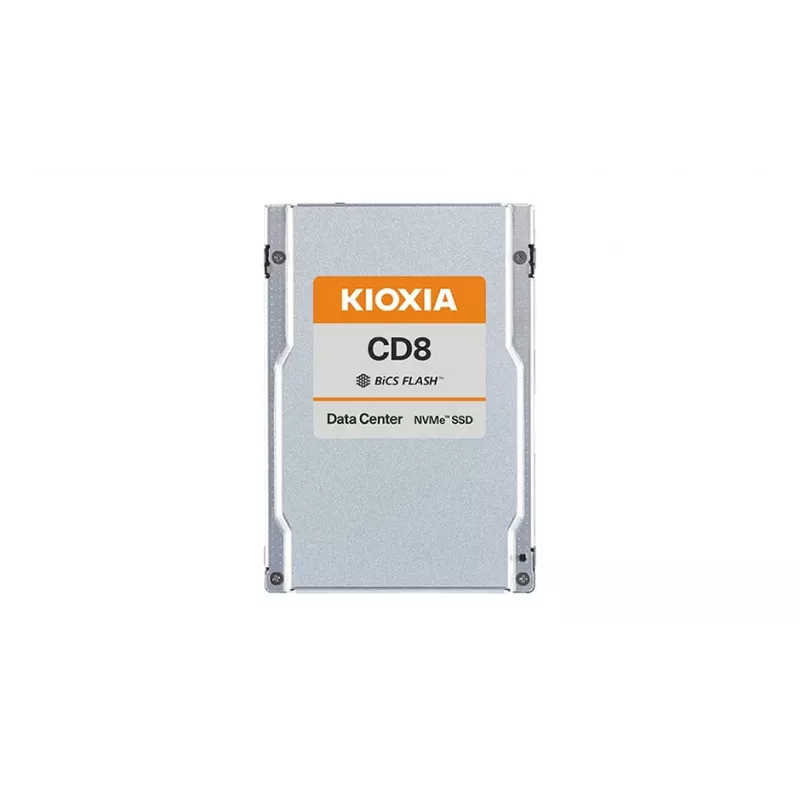 SSD 2.5 tolli Kioxia CD8-R — 3.84 TB NVMe PCIe 4.0 (x4), 7200/3800 MB/s, 2.5 tolli 15 mm, serverile/tööjaamale