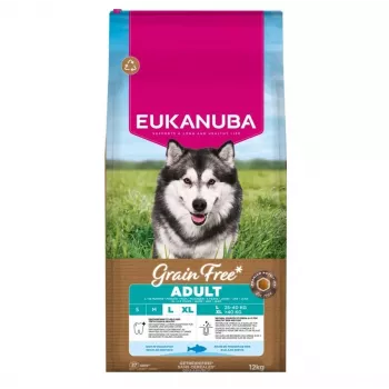 Kuiv koeratoit EUKANUBA Adult Grain-Free Lamb & Rice 12 kg — Täiskasvanud suurt tõugu, 25% valku, 13% rasva