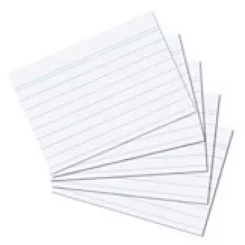 Indexikaart Herlitz 1150705 Valge 100 tk