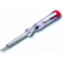 Pingetesteri kruvikeeraja Cimco 111320 — isoleeritud tester, 12,5 cm, kroom/punane/läbipaistev
