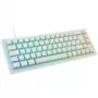 Mehaaniline TKL mänguklaviatuur XTRFY K5 RGB — tenkeyless, läbipaistev/valge