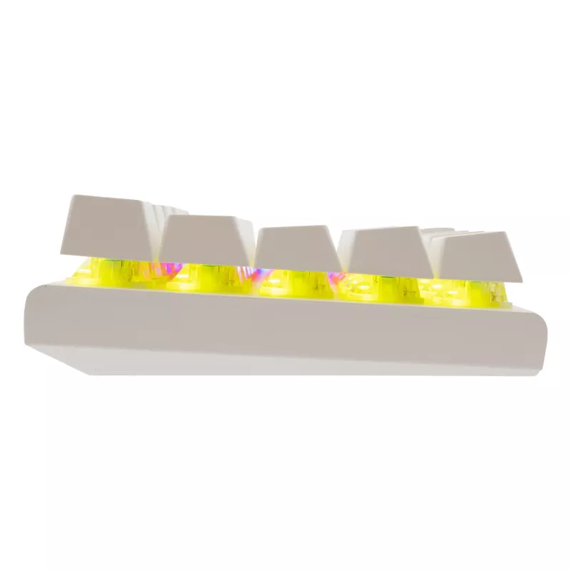 Mehaaniline klaviatuur White Shark Wakizashi-2 US Red Switch, Tenkeyless/US paigutus, valge