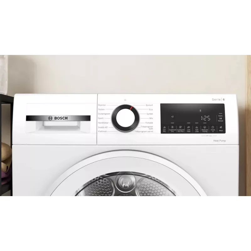 Bosch WQG2320LSN soojuspumbaga kuivati 8 kg valge