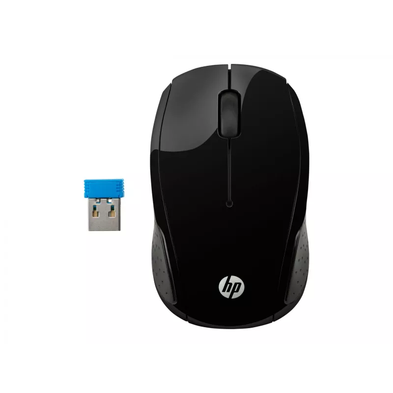 HP Wireless hiir 200, kahekäeline, optiline, RF-juhtmevaba, 1000 DPI, must