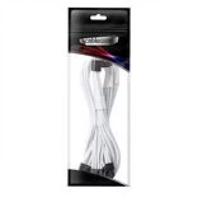 CableMod C-Seeria Pro ühenduskaabel - Variant A, 90°, 16-kontaktiline kuni 3x8-kontaktiline PCIe, valge