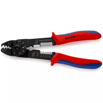 Knipex 97 21 215 B Crimptang Must, Sinine, Punane