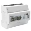 Qoltec kolmefaasiline kahesuunaline elektrooniline arvesti | DIN-rööpale paigaldatav energiatarbimise arvesti | 400V | 100A | LCD | 4P
