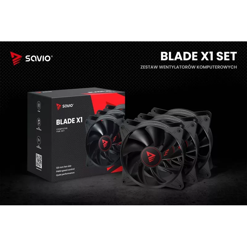 Kõik-ühes vedelikjahutus SAVIO BLADE SET 120 mm ventilaator 1800 p/min 32 sone Must
