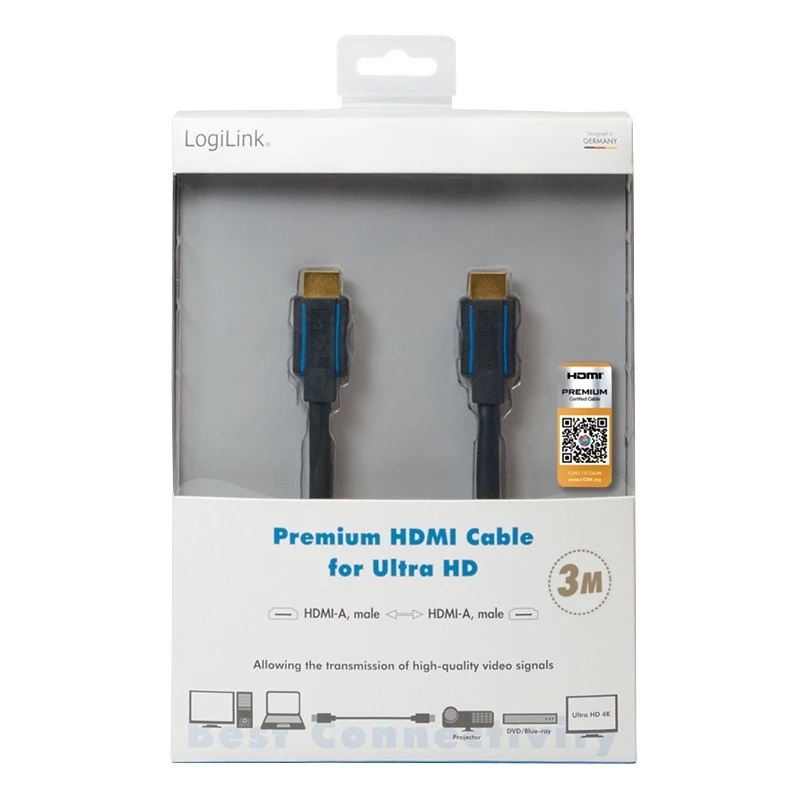 HDMI-kaabel LogiLink CHB005 3 m