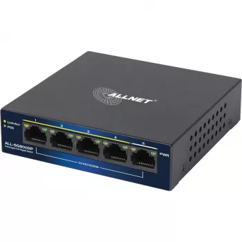 PoE-lüliti ALLNET ALL-SG8005P 5-pordiline Gigabit (5x RJ45, PoE)