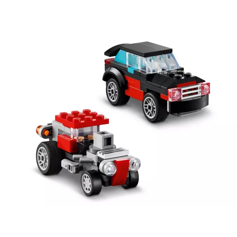 LEGO Creator 2-in-1 lameveoauto koos helikopteriga komplekt 31146, ümberehitatav mudel lastele