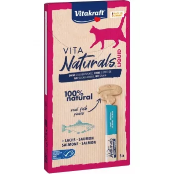 VITAKRAFT Vita Naturals vedel lõhe - kassimaius - 5 x 15 g